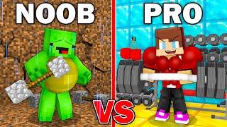 Mikey NOOB vs JJ PRO Gym Survival Battle in Minecraft (Maizen)