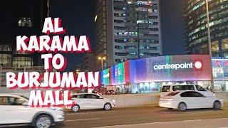 Dubai Night Walk | Al Karama to Burjuman Mall | United Arab Emirates 