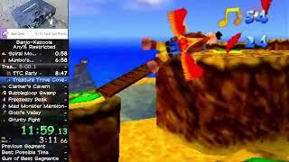 [N64] Banjo-Kazooie Any% Restricted in 1:31:23