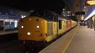 Colas Rail Class 37 on Network Rail Test Train departs Reading *HD*