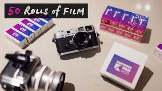 My first 50 rolls of Kentmere