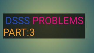 problems on direct sequence spread spectrum to find coding gain processing gain