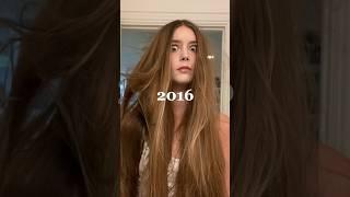 Straightening my hair in 2016 vs 2024  #heatlesshairstyles