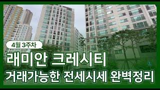 래미안크레시티 4월기준 현재 거래가능한 전세가는? | 임대차문의: 010 7223 0648