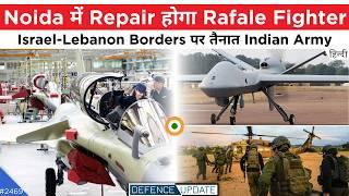 Indian Predator Crash Reason, Rafale Repair Noida, Indian Army Lebanon | Defence Updates #2469