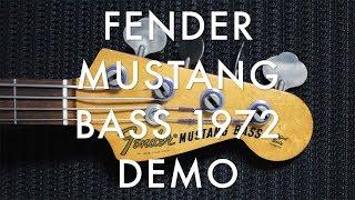 FENDER MUSTANG BASS DEMO 1972 COMPETITION RED