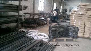 Iron craft production site,workshop production,FM store fixture manufacturer