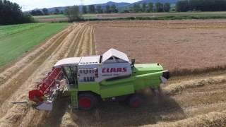 Der erste Einsatz mit dem Claas Mega 350 Saison 2016