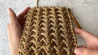 The perfect dense, embossed crochet pattern! It knits differently!!!