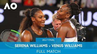 Serena Williams v Venus Williams Full Match | Australian Open 2017 Final