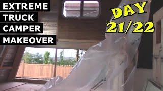 Extreme Truck Camper DIY Makeover to Travel Trailer Ι RV Renovation Series Ι Electrical Ι Day 21/22