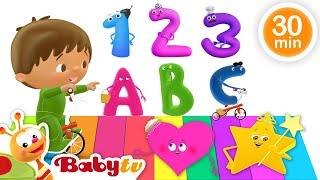 Back to School Songs & Nursery Rhymes | Learn Numbers, Letters & Shapes!  @BabyTV