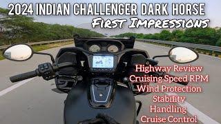 2024 Indian Challenger Dark Horse Highway Review | First Impressions