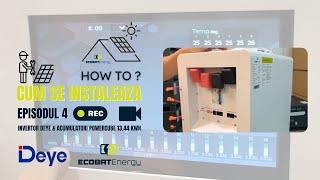 Cum se conectează acumulatorii #PowerCube 14.33 kWh cu Invertorul #Deye