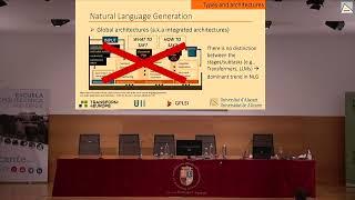 Natural Language Generation and its applications - Elena Lloret T4EU Week Spain (UA)