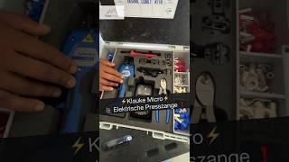 ️Klauke Micro ️Elektrische Presszange #strom #elektrik #installation #handwerk #elektriker