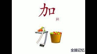 幼儿识字-加 Learning Chinese Character-add