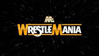 Wrestlemania logo with the original WWF Logo