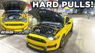 FIRST HARD PULLS In ESS "G3R" Supercharged Shelby GT350!! *SCARY FAST*
