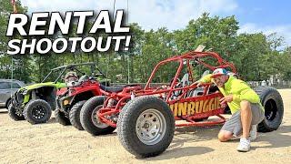 Dunes Rental Shootout! Sunbuggy vs Quad vs SXS! Jumps & more!