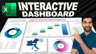 How to Create Impressive Interactive Excel Dashboard | Without any VBA and Macro _ FREE Download 