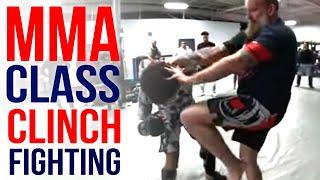 MMA Clinch Fighting - Entries, Knees & Takedowns #mmaclass #tritac #martialarts