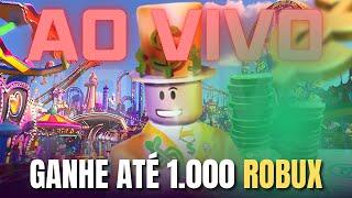 ROBLOX JOGANDO COM INSCRITOS E SORTEIO DE 1.000 ROBUX!  #roblox #robux #aovivo