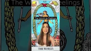 Tarot Cards as Feelings: The World #shorts #tarotcardmeaning #howdotheyfeel