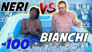 Neri VS Bianchi - Chi resiste di più nella PISCINA GHIACCIATA? *PERICOLOSO*