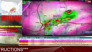 CONFIRMED Tornado Warning for Shreveport LA! 3/2/23 (KBEF FM) EAS#852