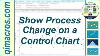 Show Process Change on a Control Chart