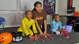 SIBLINGS SNEAK OUT TO GO TRICK OR TREATING. THEY REGRET IT.