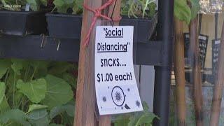 Hardware store sells social distancing sticks