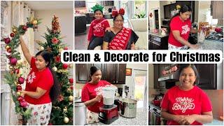 Cleaning , decorating and cooking for Christmas - USA Tamil vlog