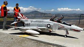 Unbelievable: Giant F4 Phantom Rc Jet's First Flight On American Soil By CARF Models