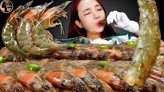 [Mukbang]쫀득쫀득! 탱글탱글! 단짠단짠! 간장새우장 먹방 Soy sauce marinated shrimp con tôm กุ้ง udang ASMR | 쎄미