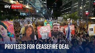 More than 300,000 protesters join demonstration in Tel Aviv to call for ceasefire