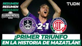 Resumen y goles | Mazatlán 2-1 Toluca | Guard1anes 2020 Liga BBVA MX - J3 | TUDN