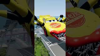 The Lightning McQueen VS McQueen Spider Eater & Bus Eater |BeamNG.Drive