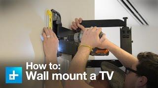 How to wall mount a TV with the Sanus full motion VMF322-B1