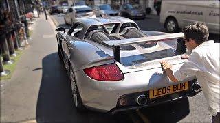 I push start a Porsche Carrera GT in the middle of London!