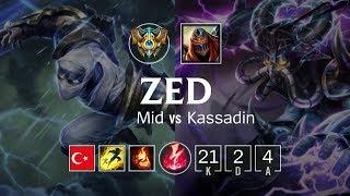 Zed Mid vs Kassadin - TR Challenger Patch 8.21