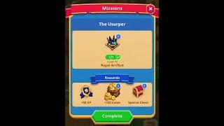 Medieval Merge. The Usurper level 13 (Royal Artifact last level). Nothing happened.