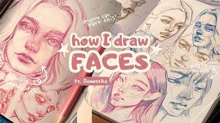 ₊ Drawing faces in a week °｡ / learning with Domestika ~