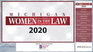 Michigan Lawyers Weekly - Women in the Law Program 2020