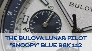 Lets check out the new reduced size Bulova Lunar Pilot "Snoopy" Edition - ref 98K112