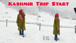 KASHMIR TRIP START||Fresh Snowfall ||Travel Vlog 