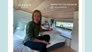 Heather Fritz reviews her Haven mattress in a tiny home lifestyle!