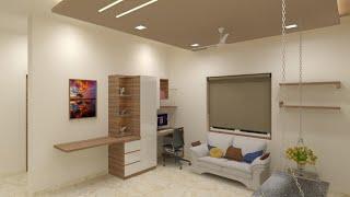 First Floor Family Living Space | Swing | Study Space | Interior Designs