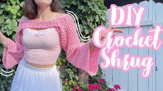 Crochet Fishnet Shrug │ DIY Crochet Shrug